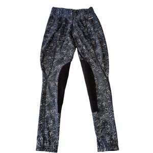 Kerrits Gray Abstract Print Riding Tights Breeches XS
